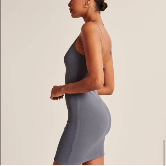 Abercrombie & Fitch Soft AF collection body con mini dress sage green size s - Picture 9 of 10